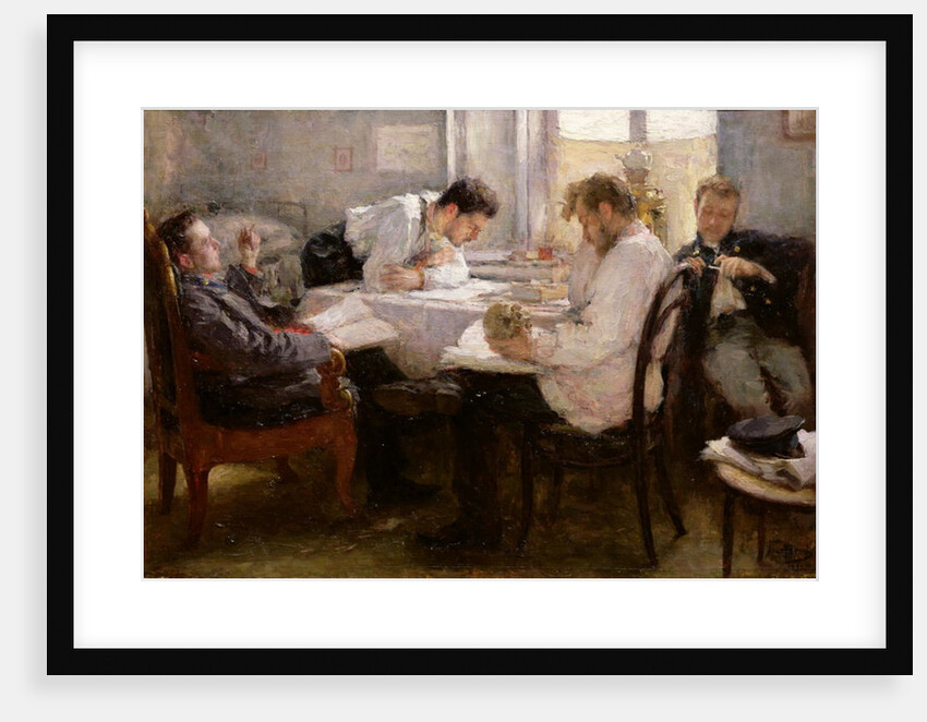 The Night before the Exam, 1935 by Leonid Osipovic Pasternak