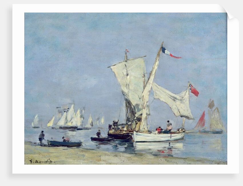 Sailing Boats, c.1869 by Eugene Louis Boudin