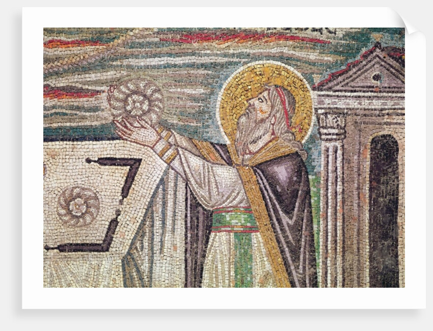 Melchisedech offers Bread at the Altar by Byzantine School