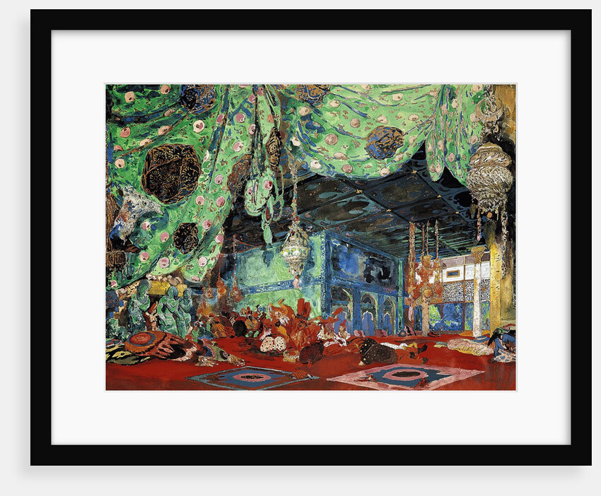 Set design for 'Scheherazade' by Rimsky-Korsakov 1916 by Leon Bakst