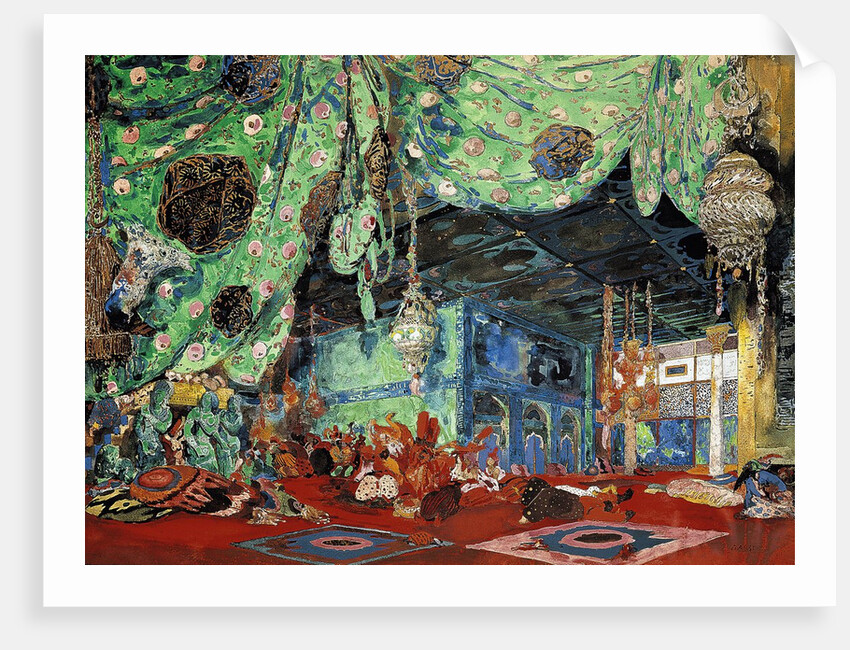 Set design for 'Scheherazade' by Rimsky-Korsakov 1916 by Leon Bakst