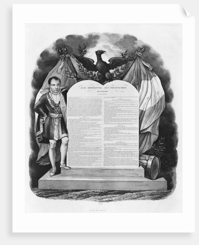 Additional act of 22nd April 1815 to the Constitutions of the Empire by French School