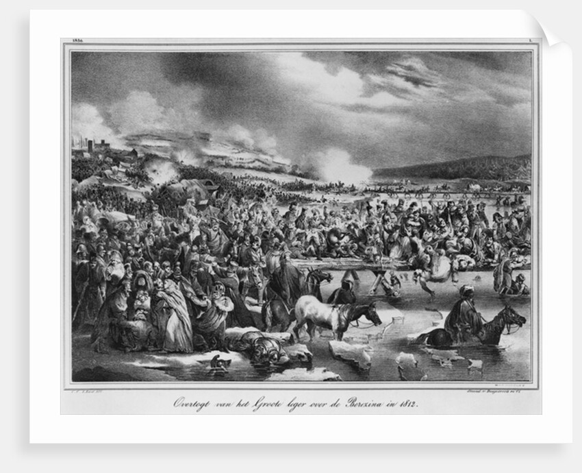 Crossing the Berezina on November 1812 by Carel Christian Anthony Last