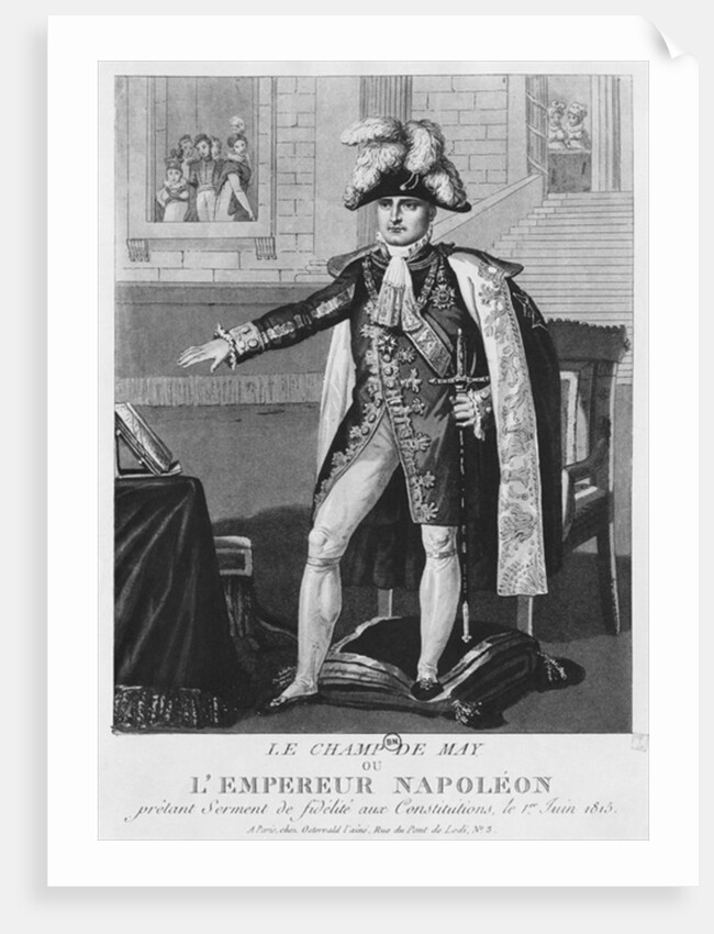 The 'Champ de Mai' or Emperor Napoleon I swearing fidelity to the Constitutions on 1st June 1815 by French School