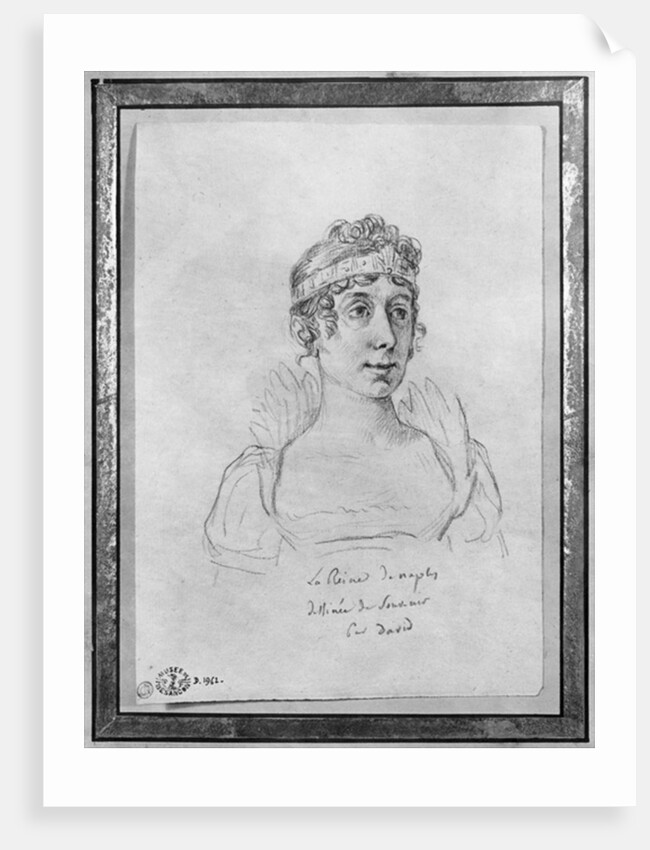 Caroline Bonaparte, Queen of Naples by Jacques Louis David