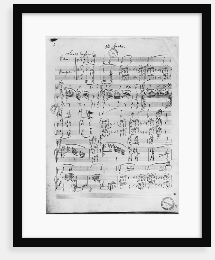 Third Sonata for piano and violin by Robert Schumann