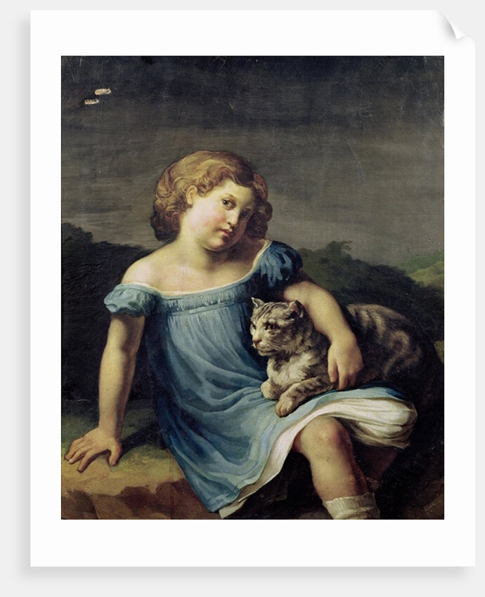 Portrait of Louise Vernet as a Child, 1818-19 by Theodore Gericault