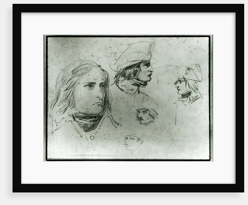 Sketches of Napoleon Bonaparte, 1797 by Jacques Louis David