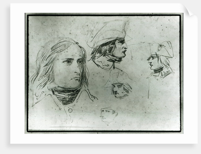 Sketches of Napoleon Bonaparte, 1797 by Jacques Louis David