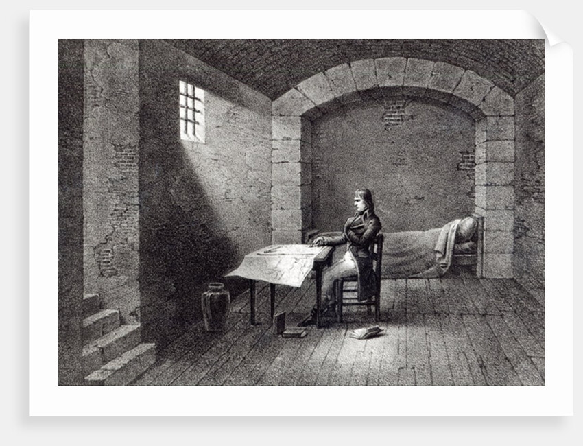Brigadier-General Bonaparte in prison in the Fort Carre in Nice by French School