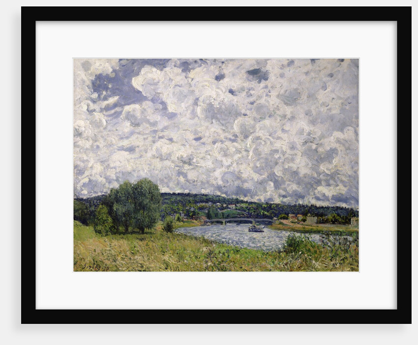 The Seine at Suresnes, 1877 by Alfred Sisley