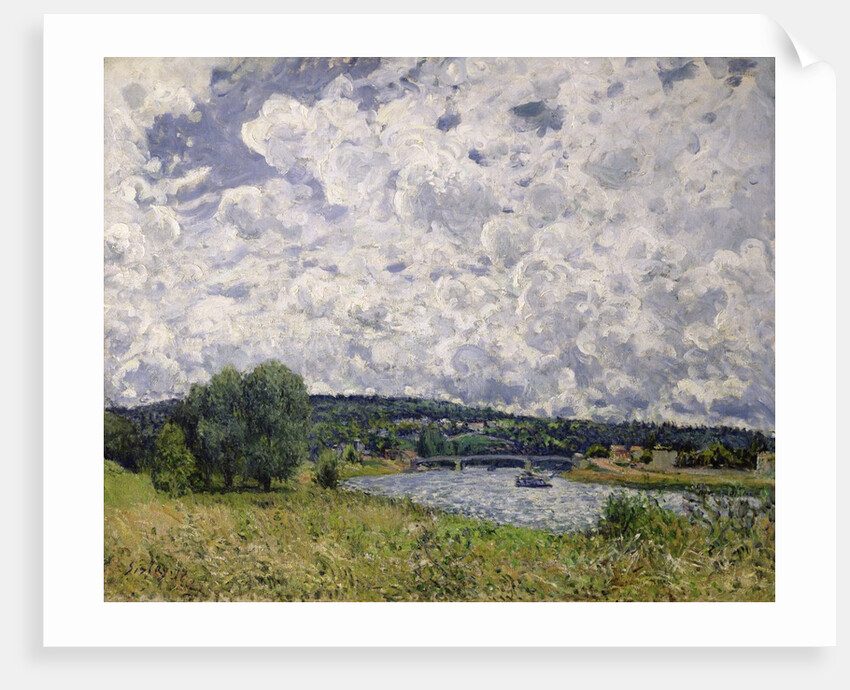 The Seine at Suresnes, 1877 by Alfred Sisley