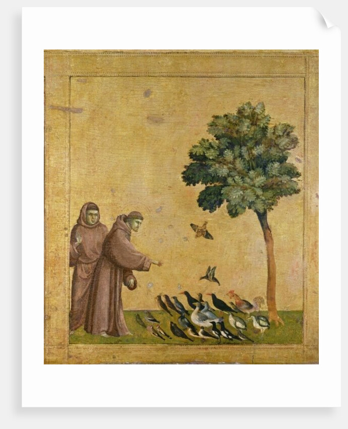 St. Francis of Assisi preaching to the birds, 1299 by Giotto (c.1266-1337)