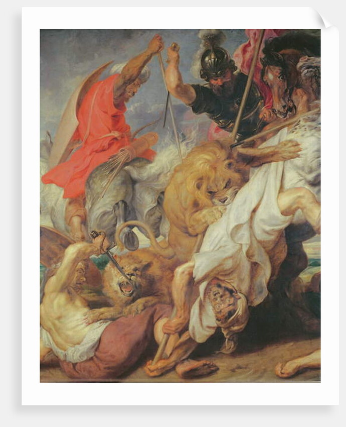 Detail of The Lion Hunt, 1621 by Peter Paul Rubens