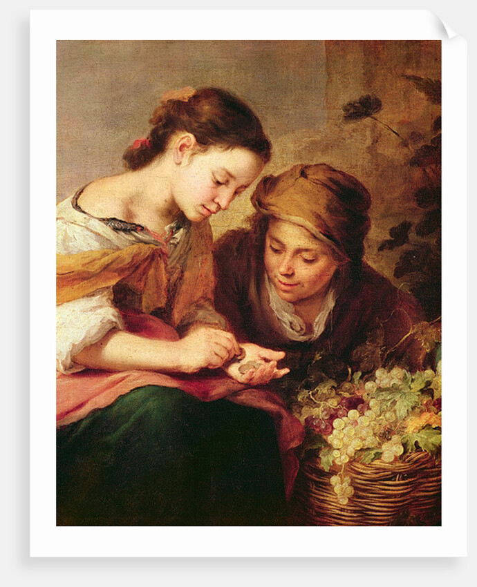 Detail of The Little Fruit-Seller, 1670-75 by Bartolome Esteban Murillo