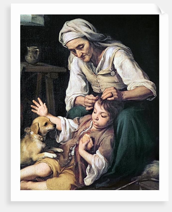 'La Toilette Domesque', 1670-75 by Bartolome Esteban Murillo