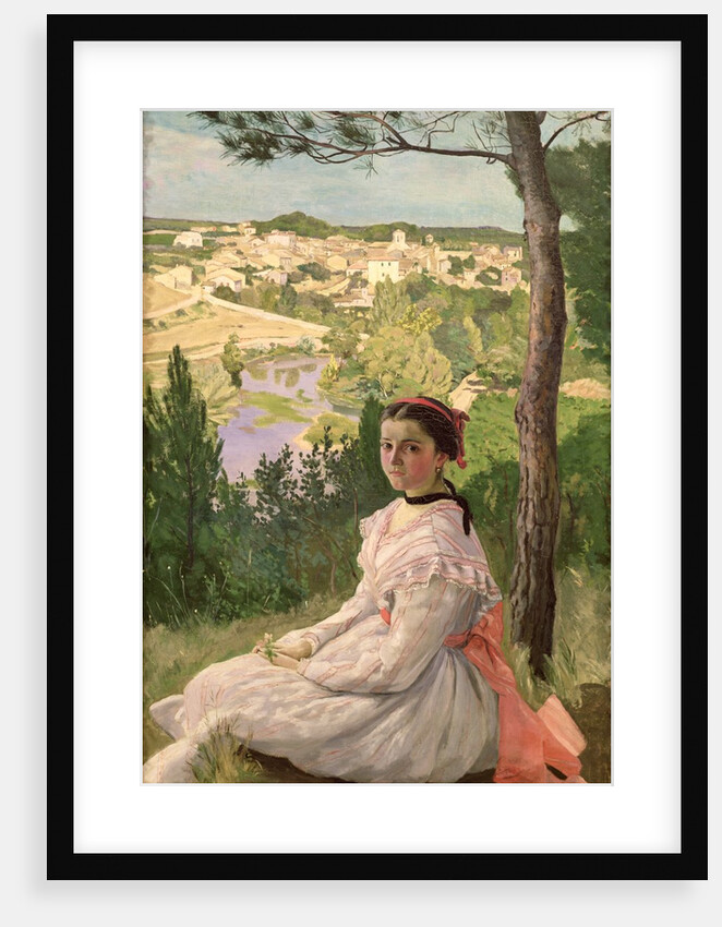 View of the village, Castelnau, 1868 by Jean Frederic Bazille