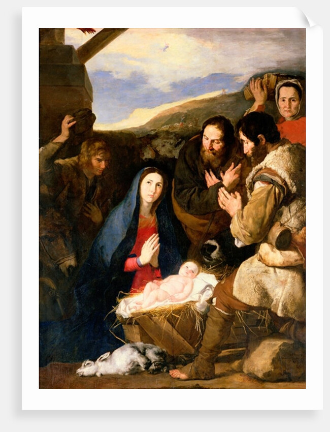 Adoration of the Shepherds, 1650 by Jusepe de Ribera