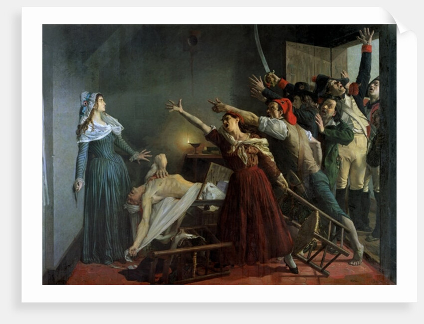 The Assassination of Marat, 1886 by Jean Joseph Weerts