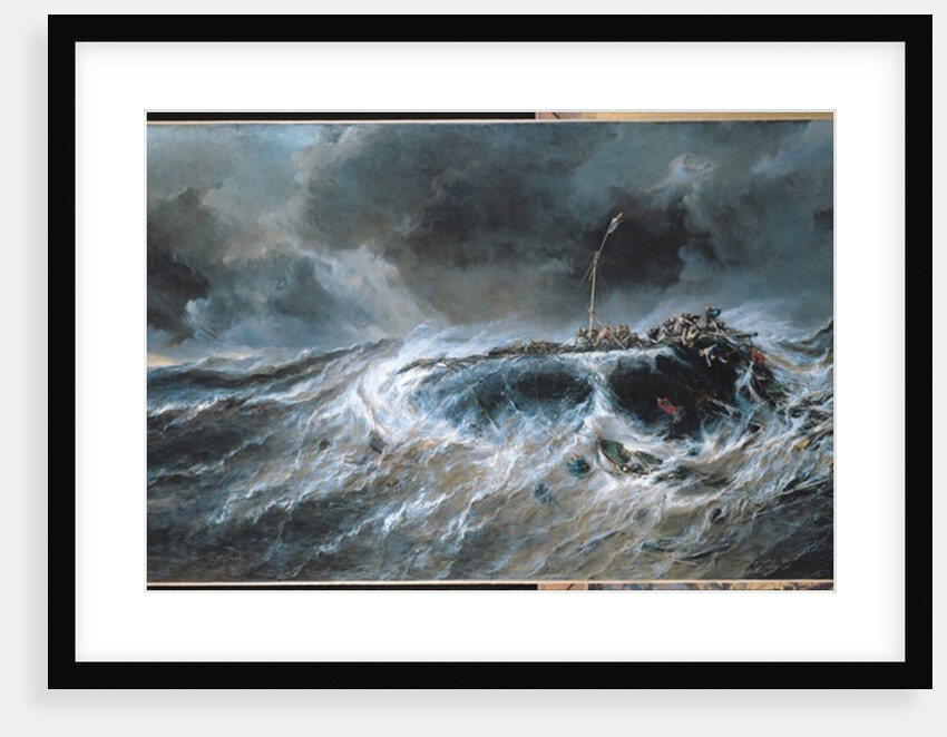 Shipwreck of the Three-Master 'The Emily' in 1823, 1865 by Louis Eugene Gabriel Isabey