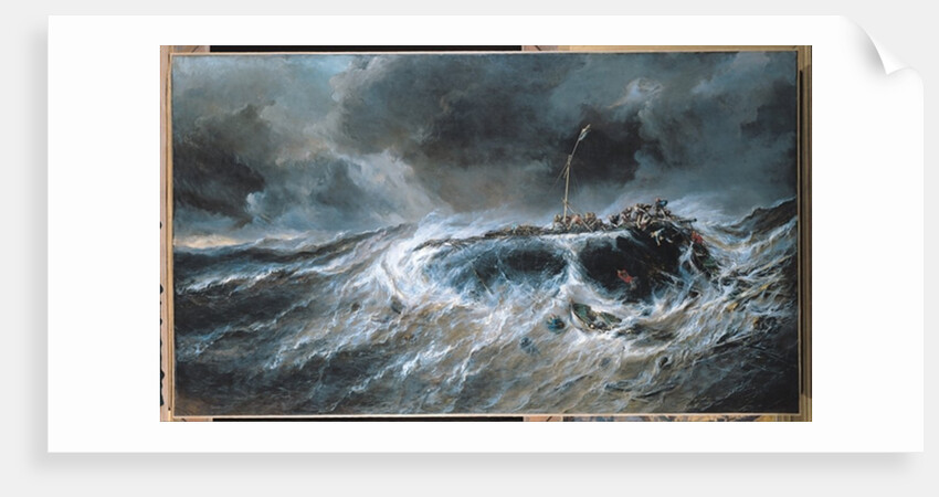 Shipwreck of the Three-Master 'The Emily' in 1823, 1865 by Louis Eugene Gabriel Isabey