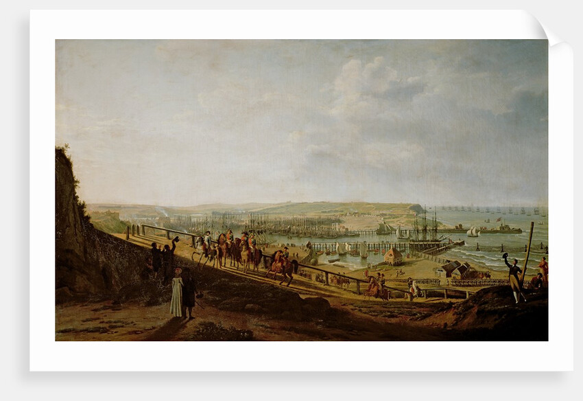 Napoleon I Visiting the Camp at Boulogne in July 1804, 1806 by Jean-Francois Hue