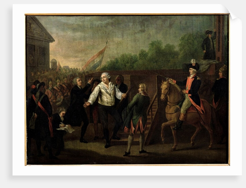Louis XVI at the Foot of the Scaffold, 21st January 1793 by Charles Benazech