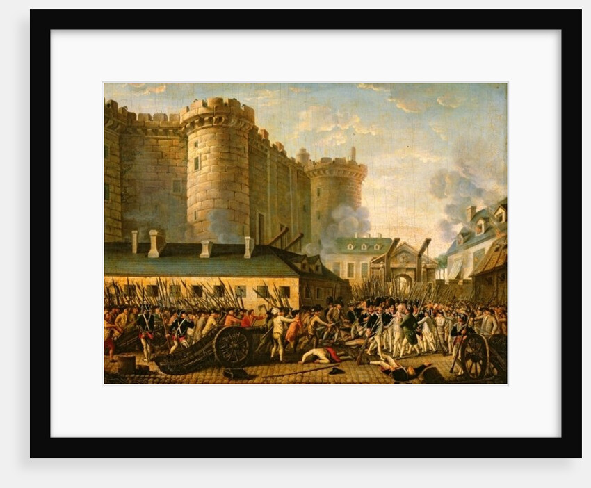 Storming of the Bastille and arrest of the Governor M. de Launay, July 14, 1789 by French School