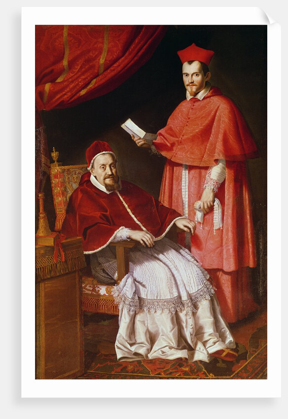 Portrait of Pope Gregory XV and Ludovico Ludovisi by Domenichino (1581-1641)