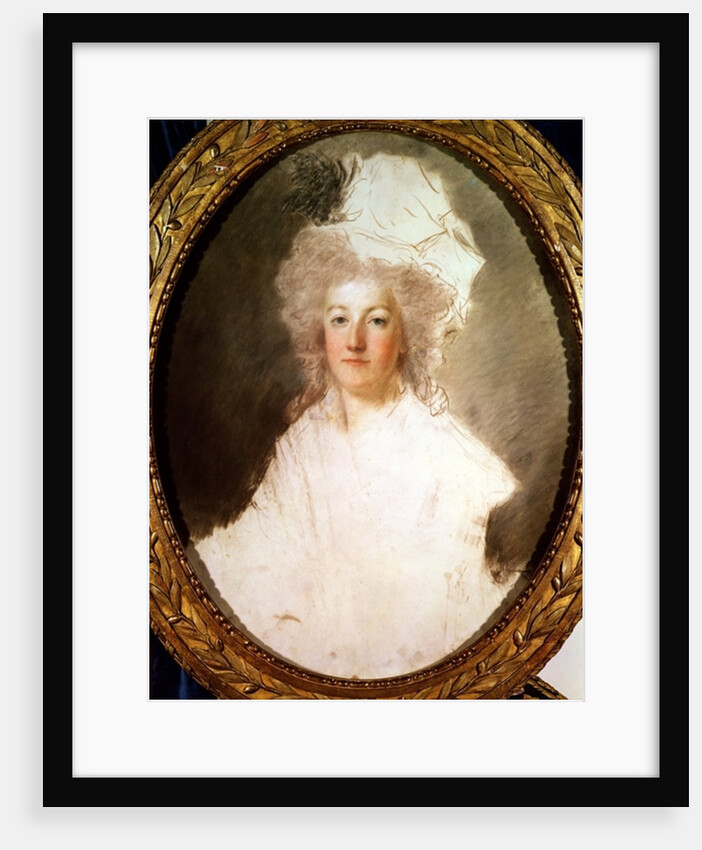 Unfinished portrait of Marie-Antoinette 1770-1819 by Alexandre Kucharski
