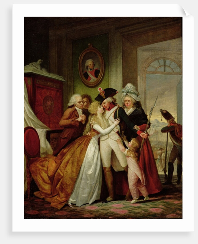 The Departure of the Volunteers by Francois Louis Joseph Watteau