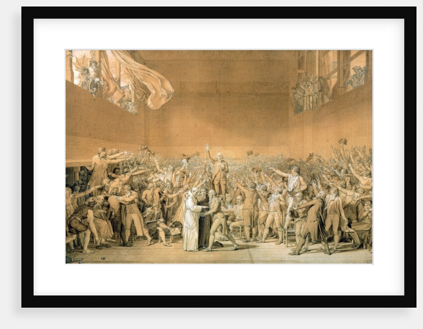 The Tennis Court Oath, 20th June 1789, 1791 by Jacques Louis David
