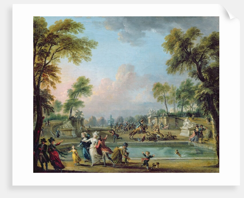 The Charge of the Prince of Lambesc in the Tuileries Gardens, 12th July 1789 by Jean-Baptiste Lallemand