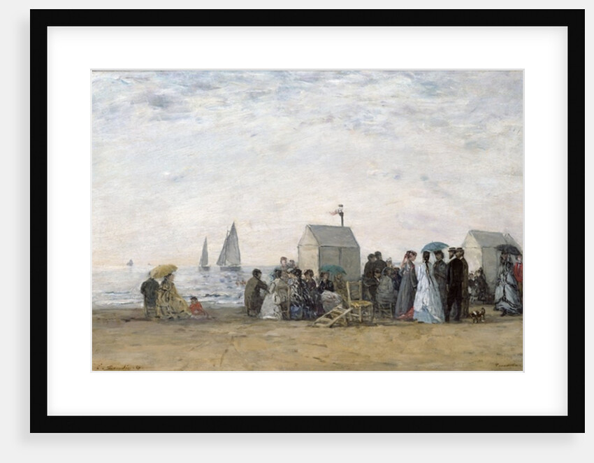 The Beach at Trouville, 1867 by Eugene Louis Boudin