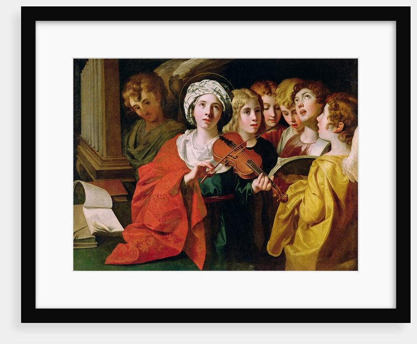 St. Cecilia with a Choir by Domenichino (1581-1641)