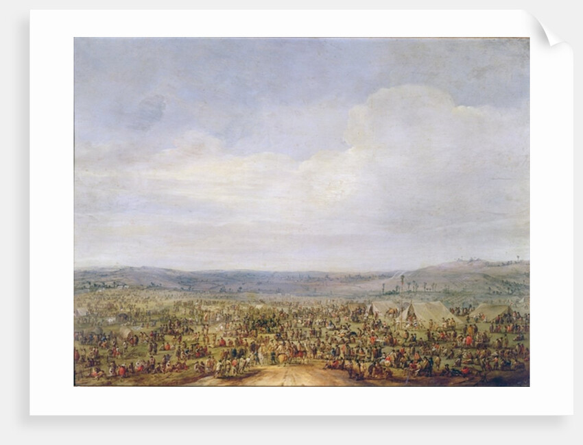 Military Encampment by Robert van den Hoecke