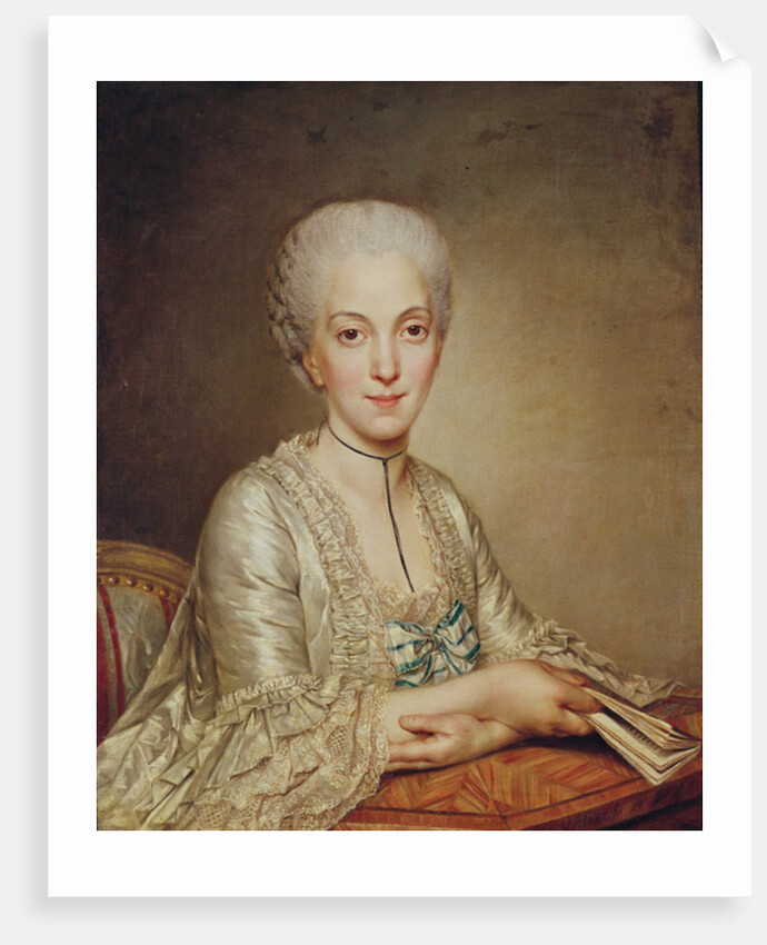 Portrait of a woman by Antoine Vestier