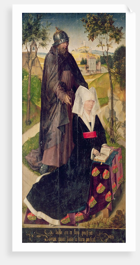 Guillemette de Montagu with Saint Guillaume, 1460-66 by Rogier van der Weyden