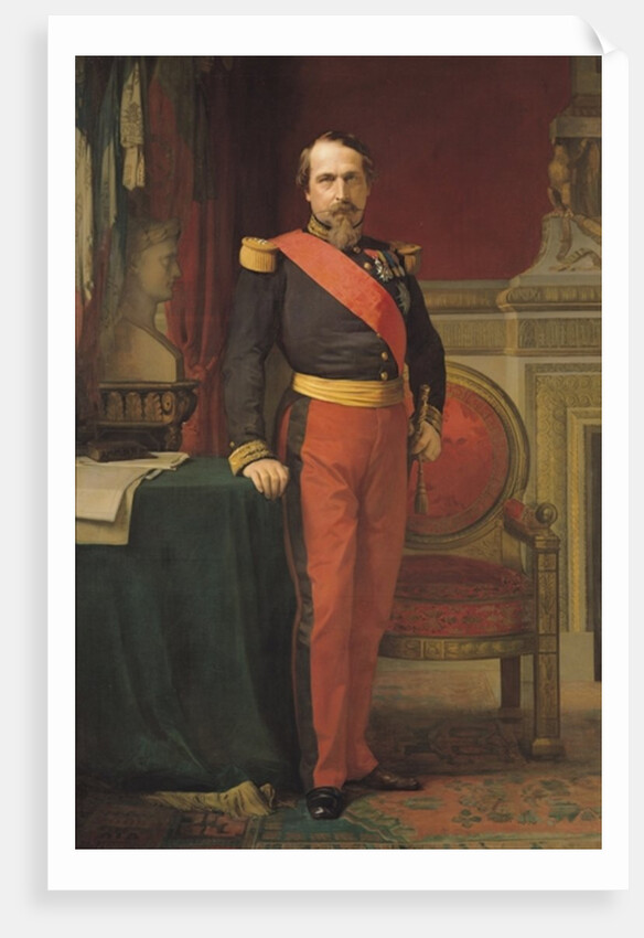 Portrait of Napoleon III, 1862 by Hippolyte Flandrin