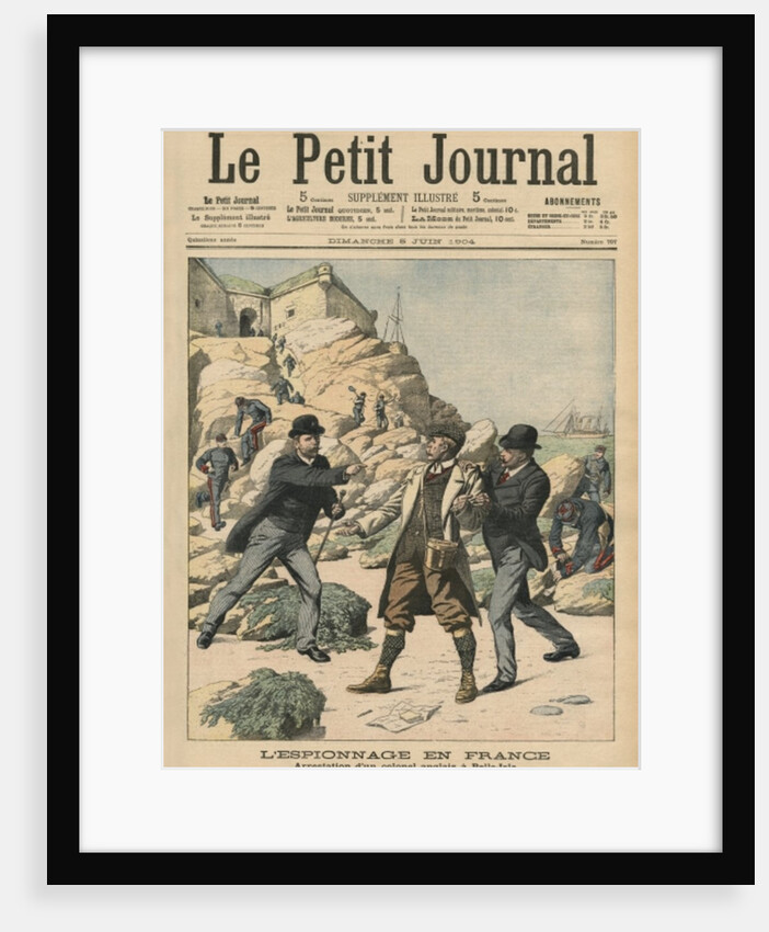 Espionage in France, Arrest of an English colonel at Belle-Isle by French School