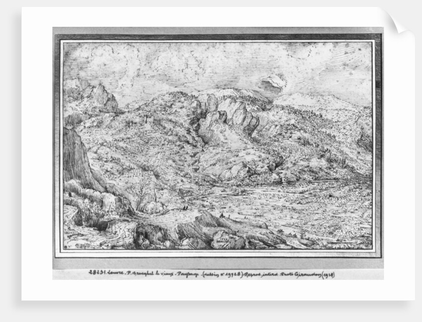 Alpine landscape, 1553 by Pieter the Elder Bruegel
