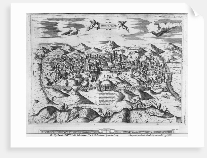 View of Jerusalem, 1570 ? by Etienne Duperac