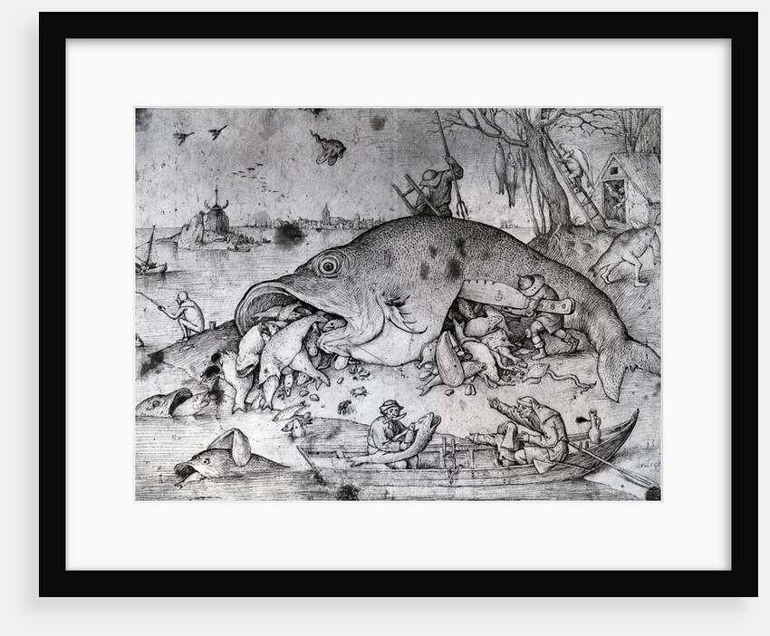 Big fishes eat small ones, 1556 by Pieter the Elder Bruegel