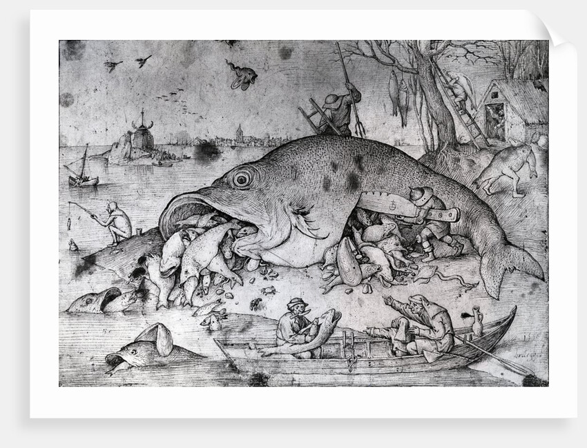 Big fishes eat small ones, 1556 by Pieter the Elder Bruegel