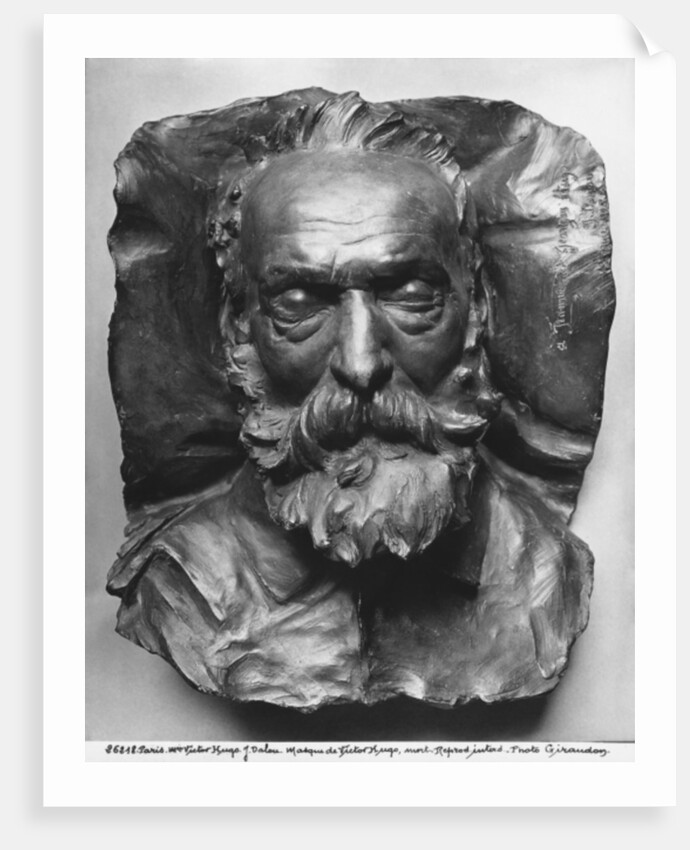 Death mask of Victor Hugo, 1885 by Aime Jules Dalou