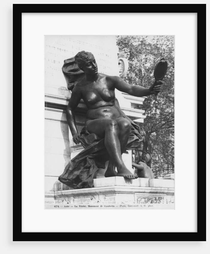 Monument to Leon Gambetta, Truth, cour Napoleon, Louvre, 1888 by Jean Paul Aube