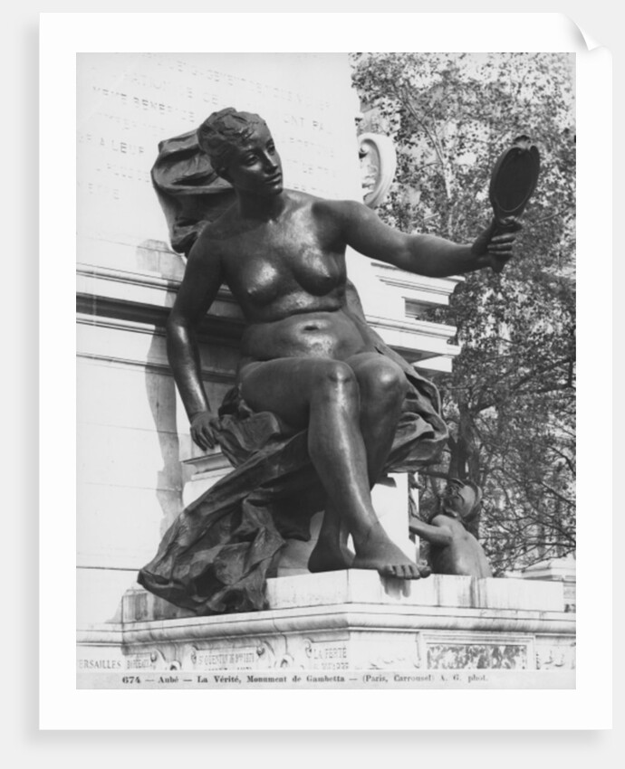 Monument to Leon Gambetta, Truth, cour Napoleon, Louvre, 1888 by Jean Paul Aube