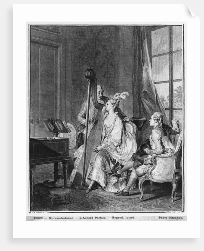 The perfect chord by Jean Michel the Younger (after) Moreau