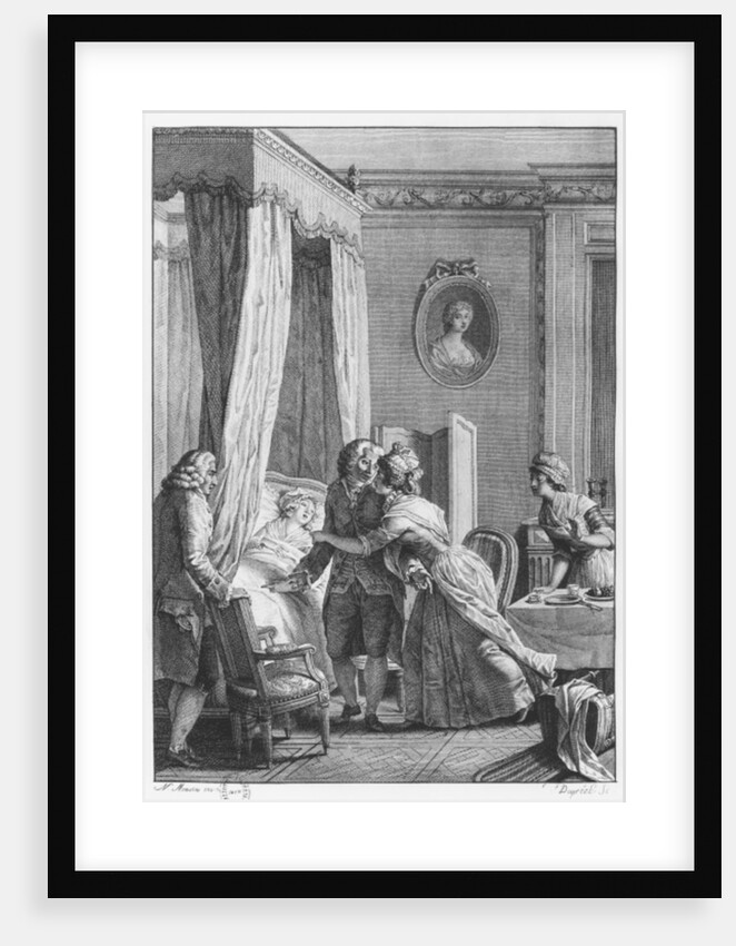 The visit of the doctor from Boson by Nicolas Andre (after) Monsiau