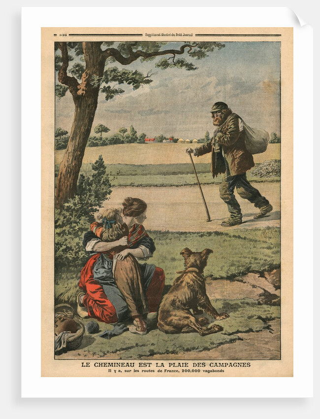 Vagabond is a nuisance for countryside by French School